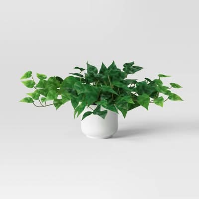 Room Essentials Pothos Artificial Plant Pot, White