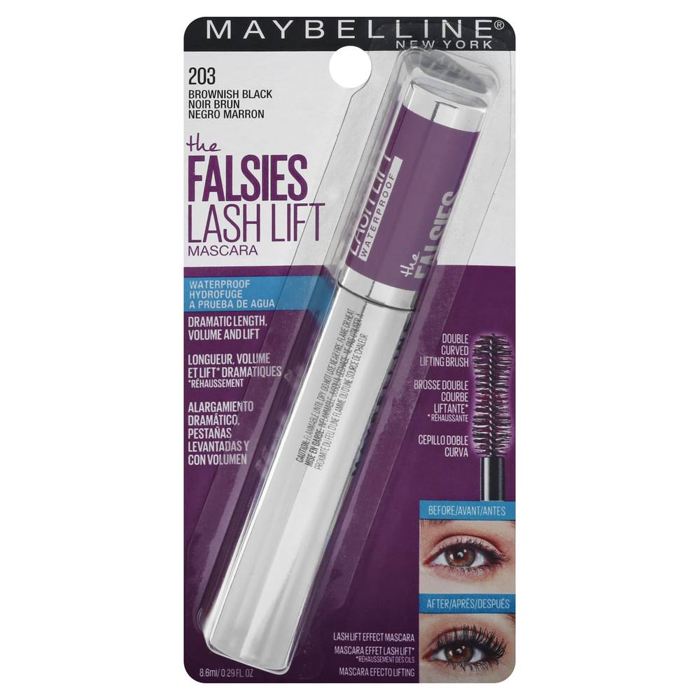 Maybelline The Falsies Lash Lift Waterproof Mascara, Very Black (0.4 oz)