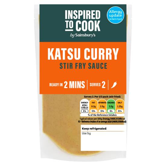 Inspired to cook Katsu Curry Stir Fry Sauce (175g)
