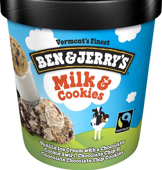 Ben & Jerry's Milk Cookies Ice Cream (vanilla-chocolate)