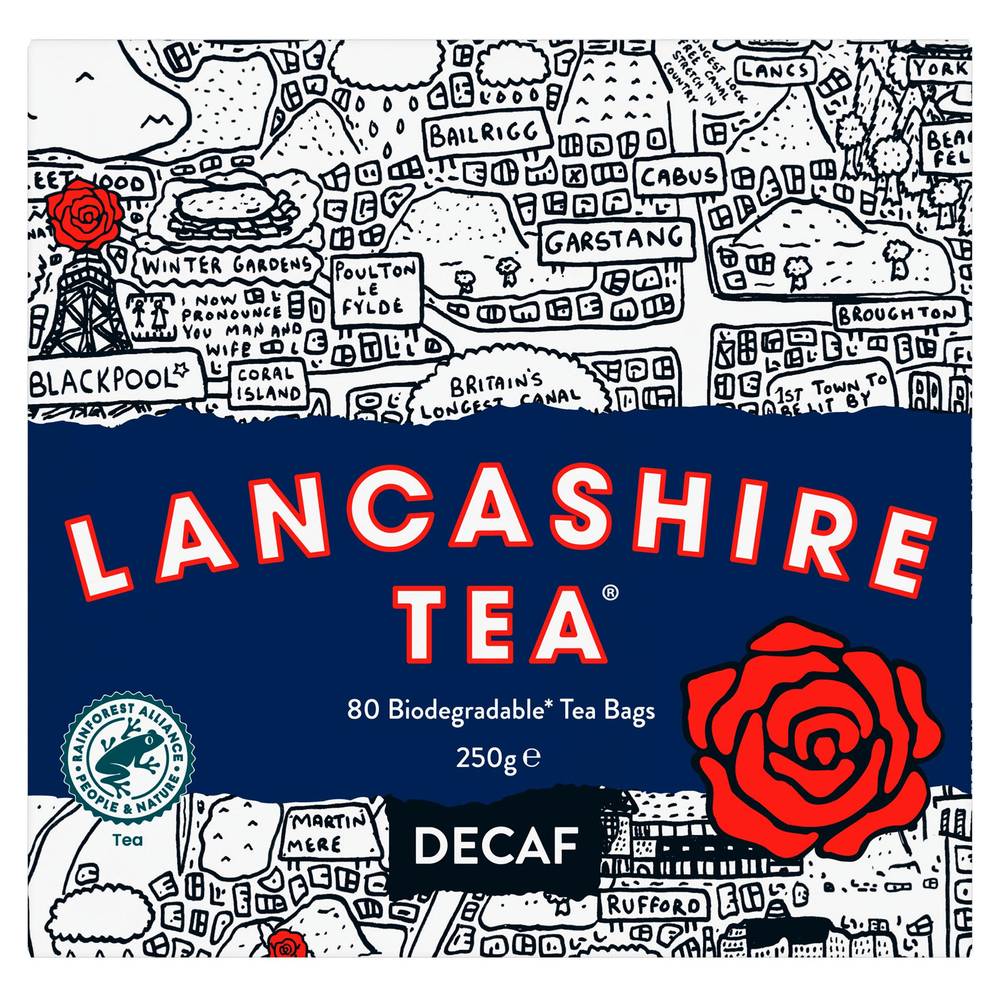Lancashire Tea 80 Pack Decaf Tea Bags