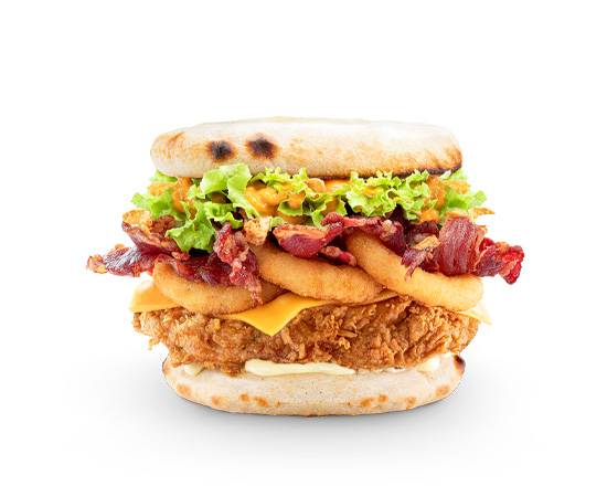 BURGER NAAN BACON & ONION