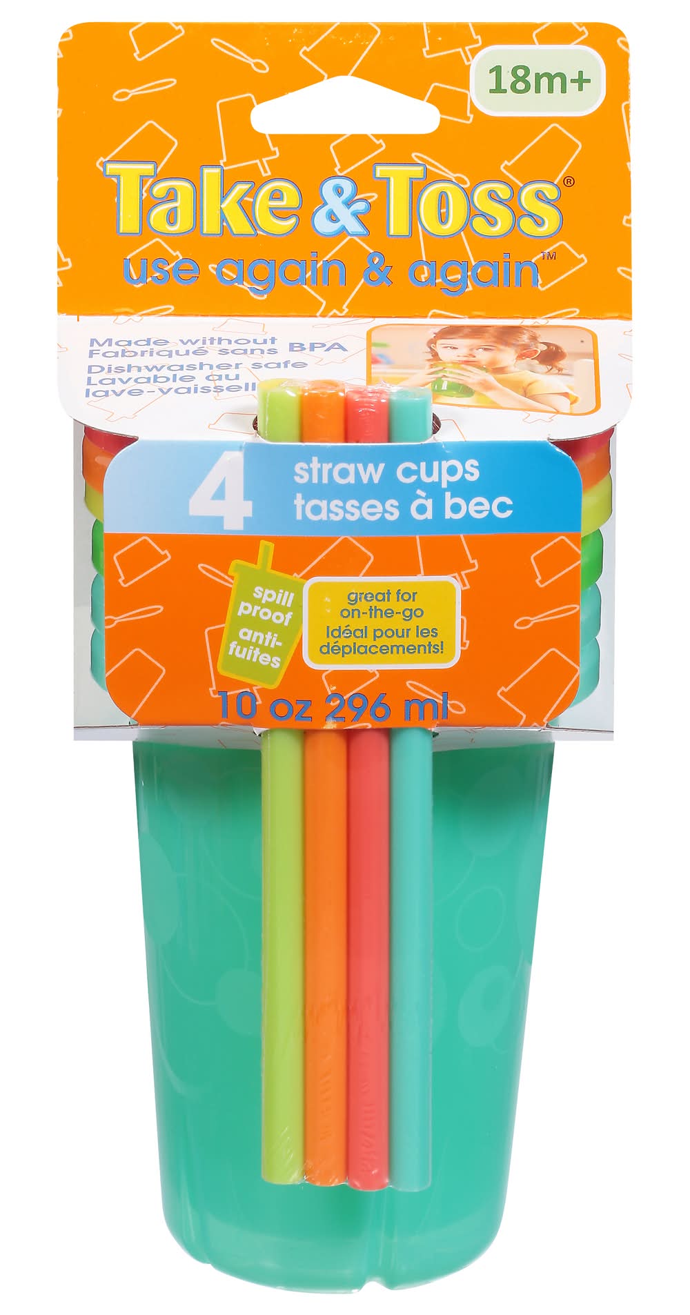 Take & Toss Straw Cups 18m+