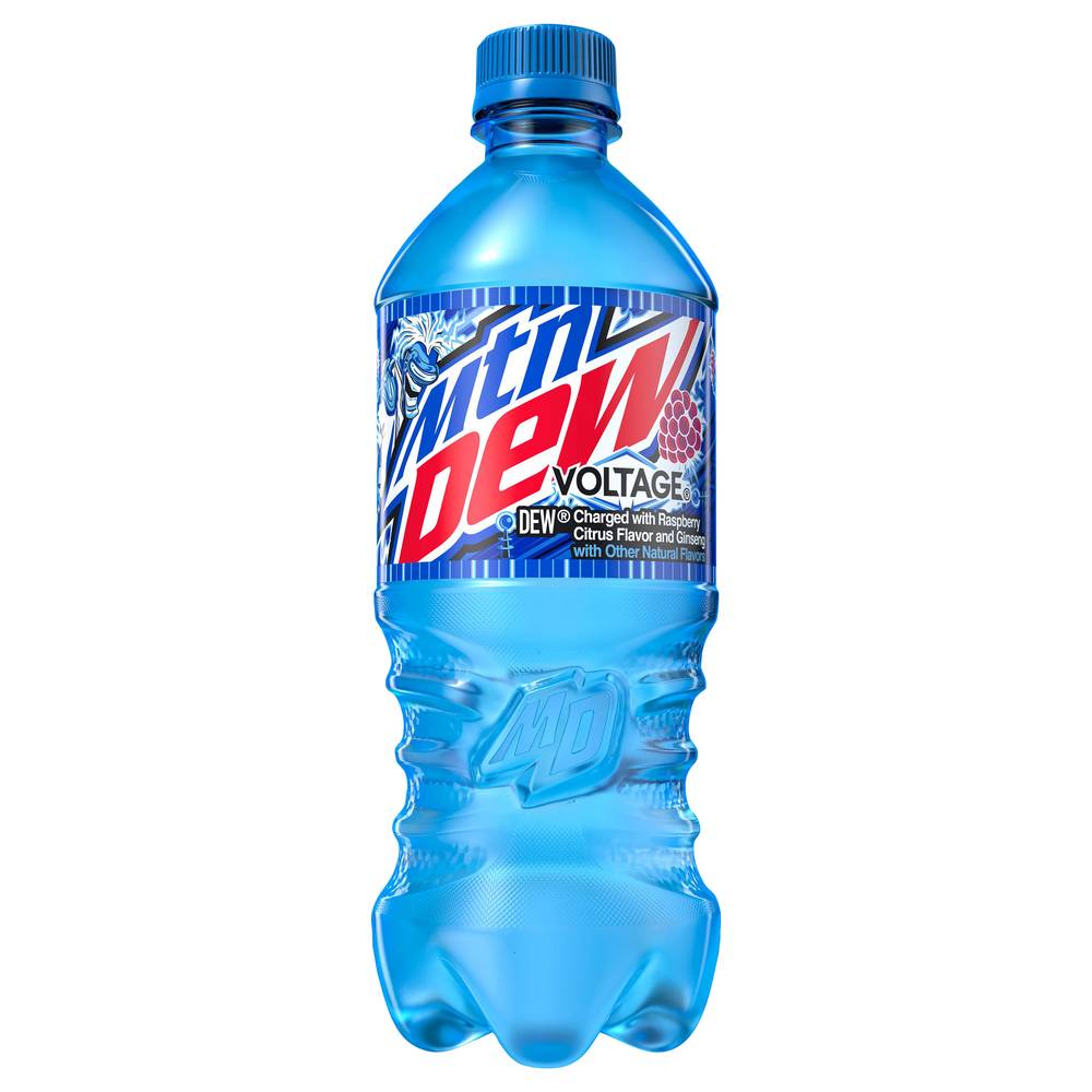 Mtn Dew Voltage Soda, Raspberry Citrus-Ginseng (20 fl oz)