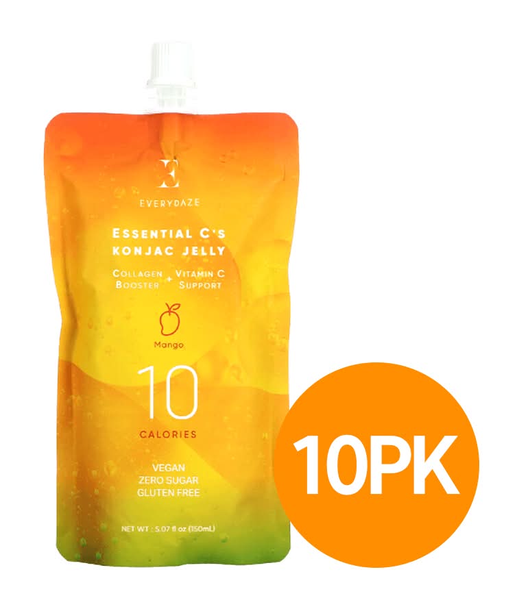 Everydaze Essential C's Konjac Jelly Collagen, Mango (50.7 fl oz, 10 ct)