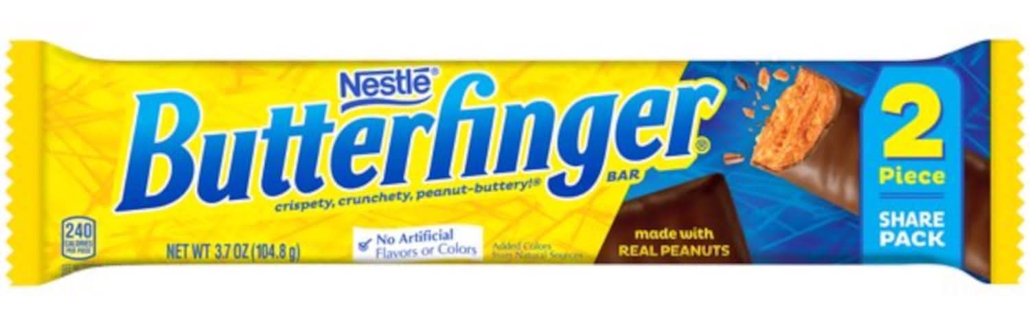 Nestlé Butterfinger Peanut Candy Bar 3.7 Oz