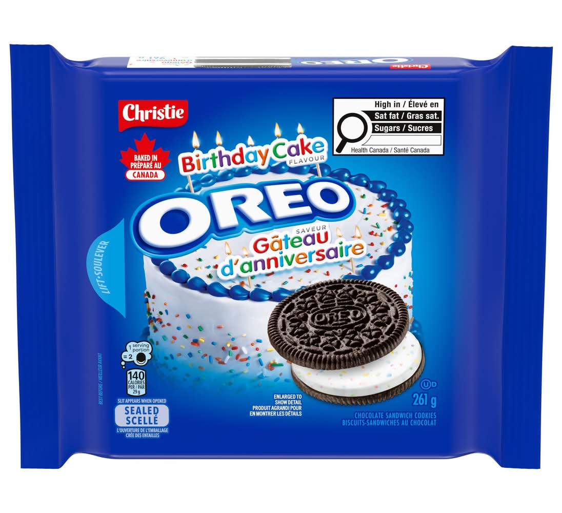 Oreo Chocolate Sandwich Cookies, Birthday Cake (0.26 kg)