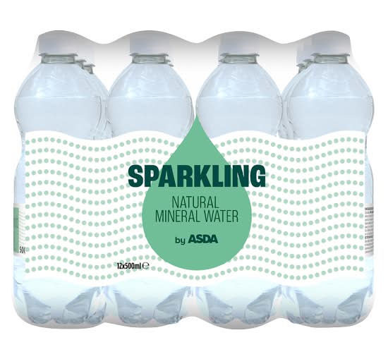 ASDA Sparkling Natural Mineral Water (12 x 500ml)