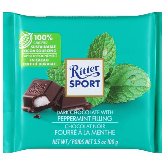 Ritter Sport Dark Chocolate With Peppermint (3.5 oz)