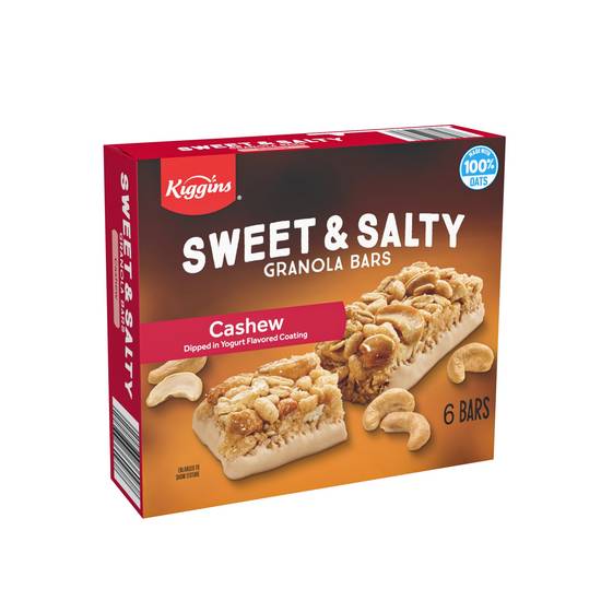 Kiggins Granola Bars, Cashew (6 ct)