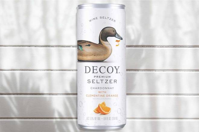 Decoy Premium Seltzer Chardonnay with Clementine Orange