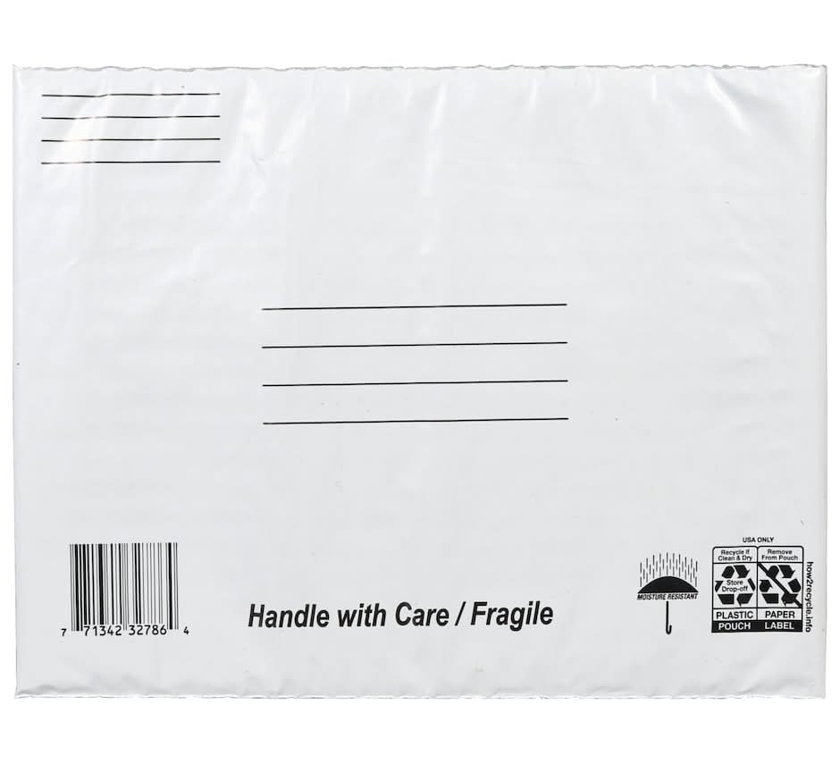 XPAK Poly Mail Envelopes, 6X9 in, White