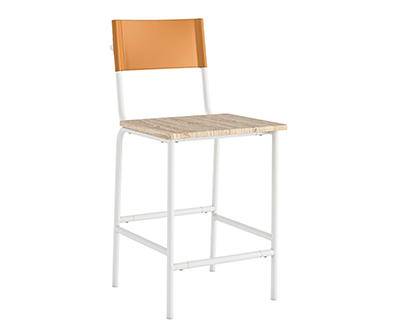 38.2" Boulevard Cafe White Frame Counter Stool