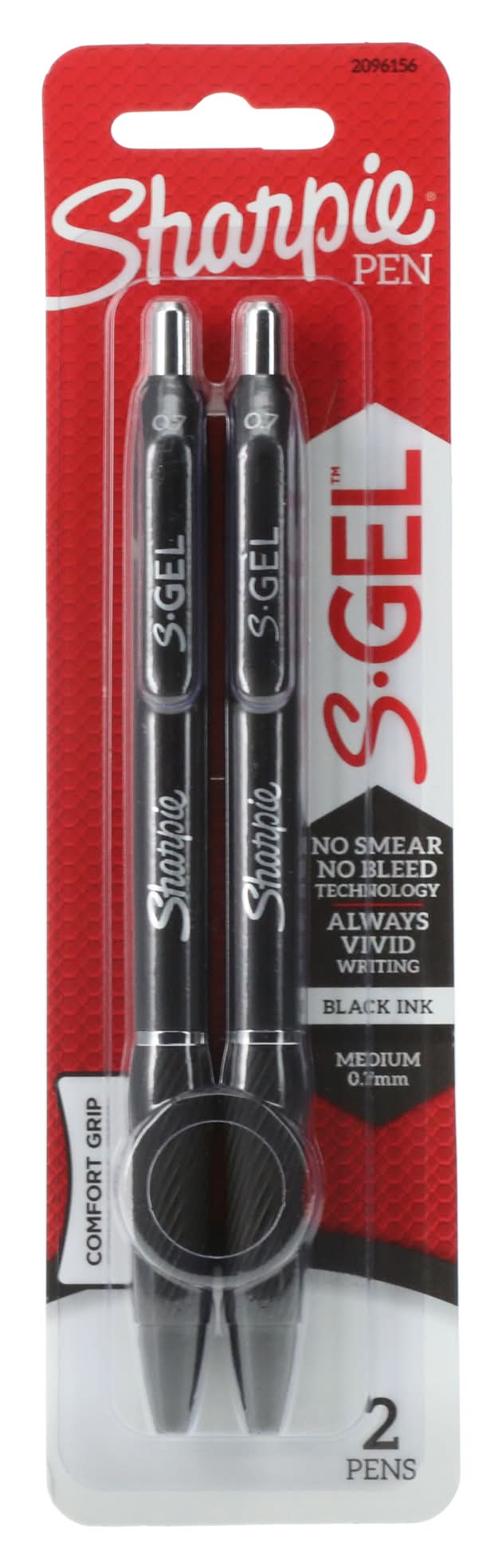 Sharpie® S-Gel 0.7Mm Medium Point Pens 2-Count - Black