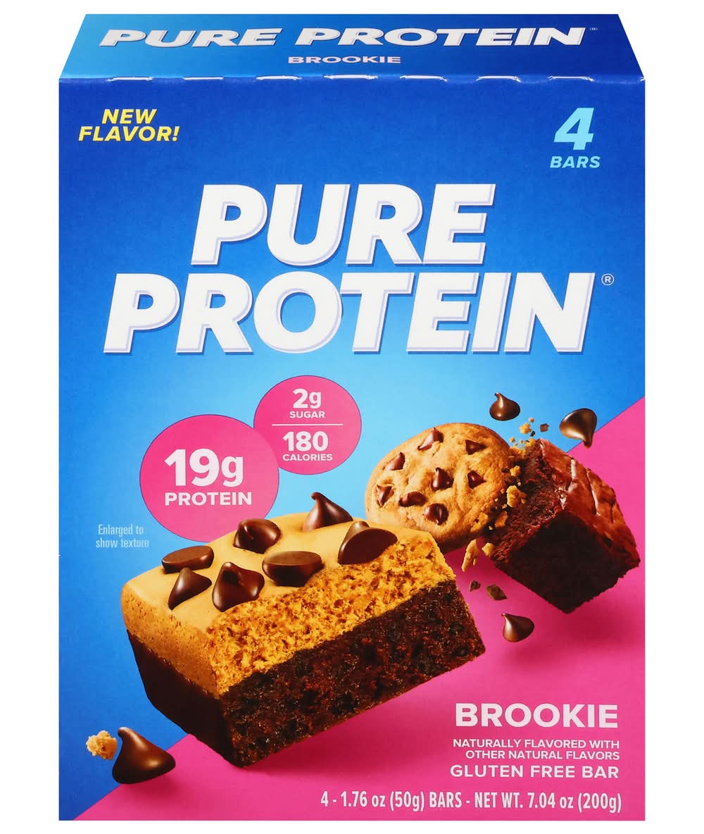 Pure Protein Gluten Free Bar, Brookie (7.04 oz, 4 ct)