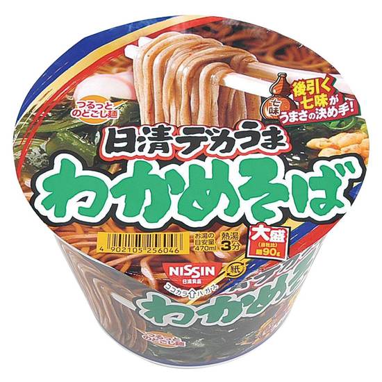 日清　デカうま　わかめそば