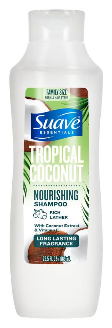 Suave Tropical Coconut Nourishing Shampoo With Coconut Extract & Vitamin E 22.5 Oz