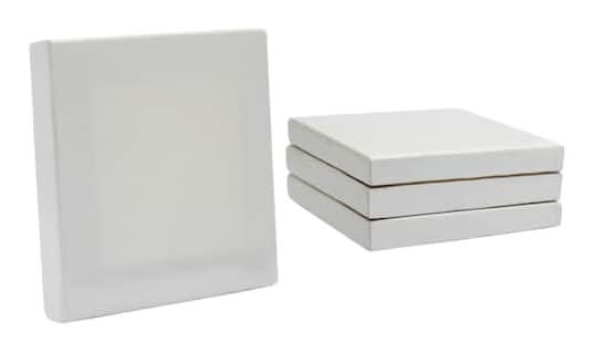 Artist's Loft Mini Canvas, 3" X 3", White (4 ct)