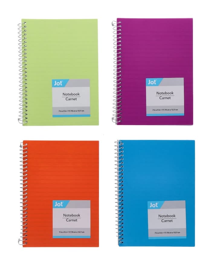 Poly Notebooks 100 Pages, 5x7 in (4 ct)