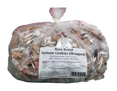 Tequila Rose Rose Fortune Cookies Individually Wrapped