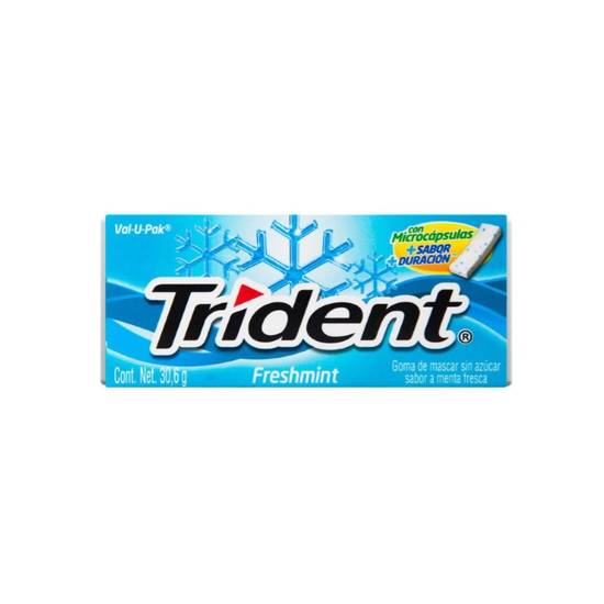 Chicles Trident Val U Pak Freshmint 18u