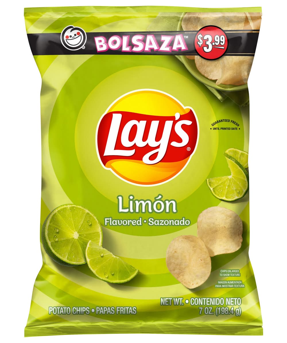 Lay's Potato Chips, Limon (7 oz)