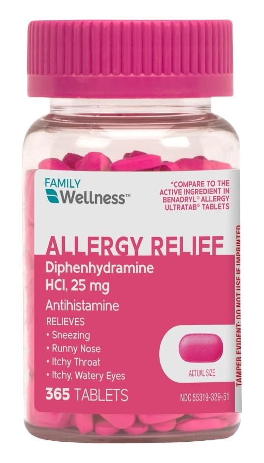 Family Wellness Allergy Relief Tablets, 365 ct.