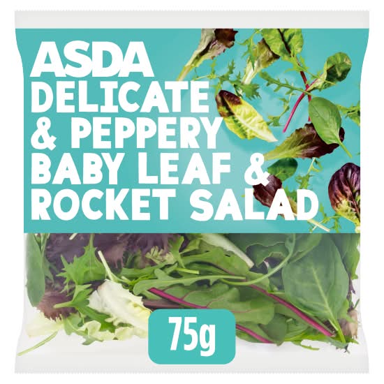ASDA Delicate & Peppery Baby Leaf & Rocket Salad (75g)