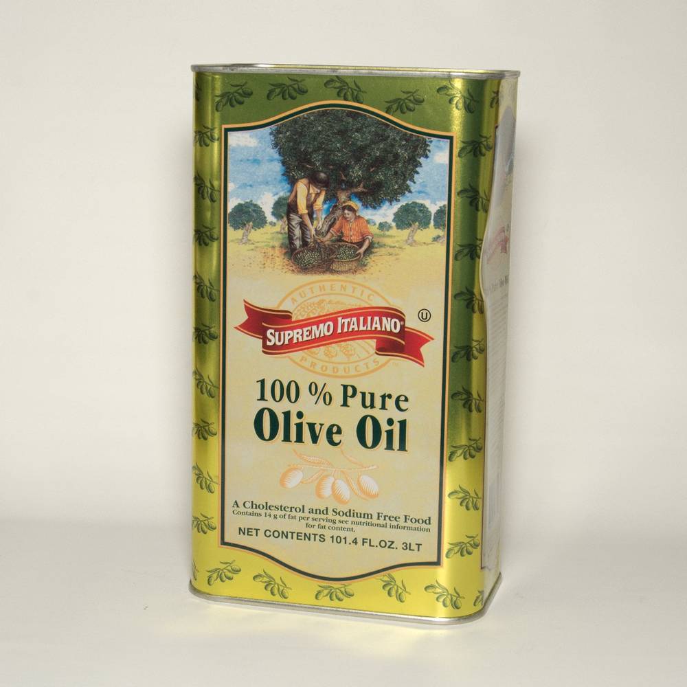 Supremo Italiano - 100% Pure Olive Oil - 3 liter Can