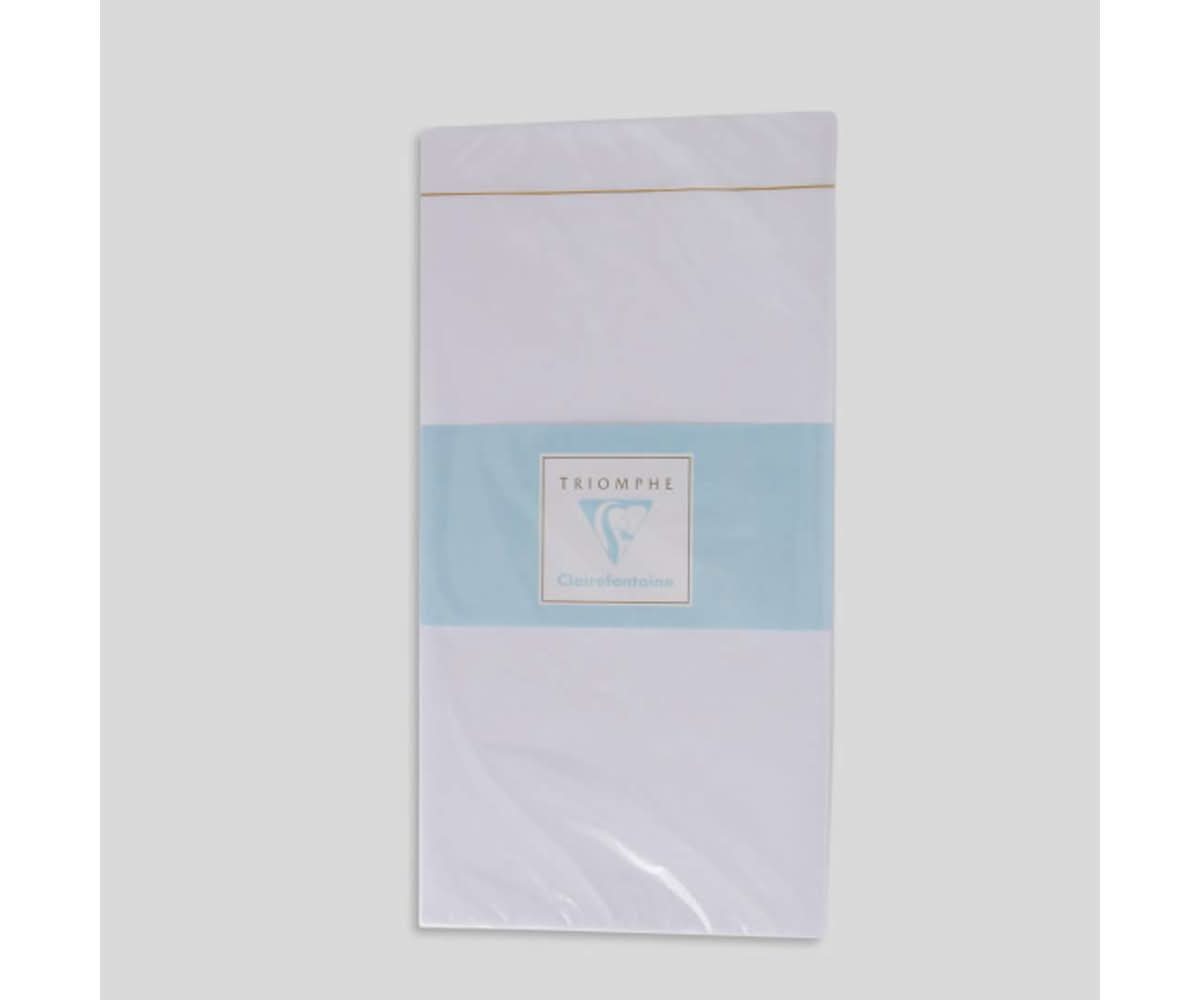 Clairefontaine - Triomphe enveloppes avec bande autocollante, 11 x 22 cm, blanc (25)