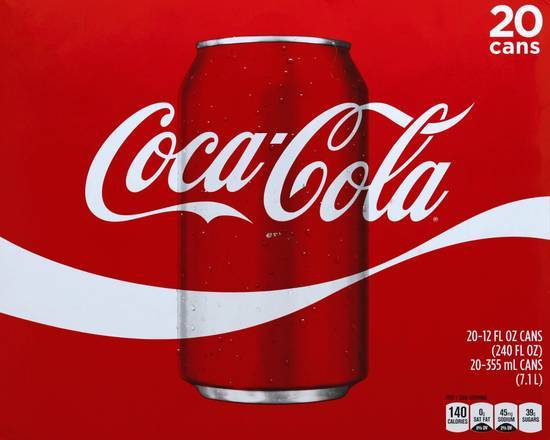 Coca-Cola Classic Cola Soda (20 x 12 fl oz)
