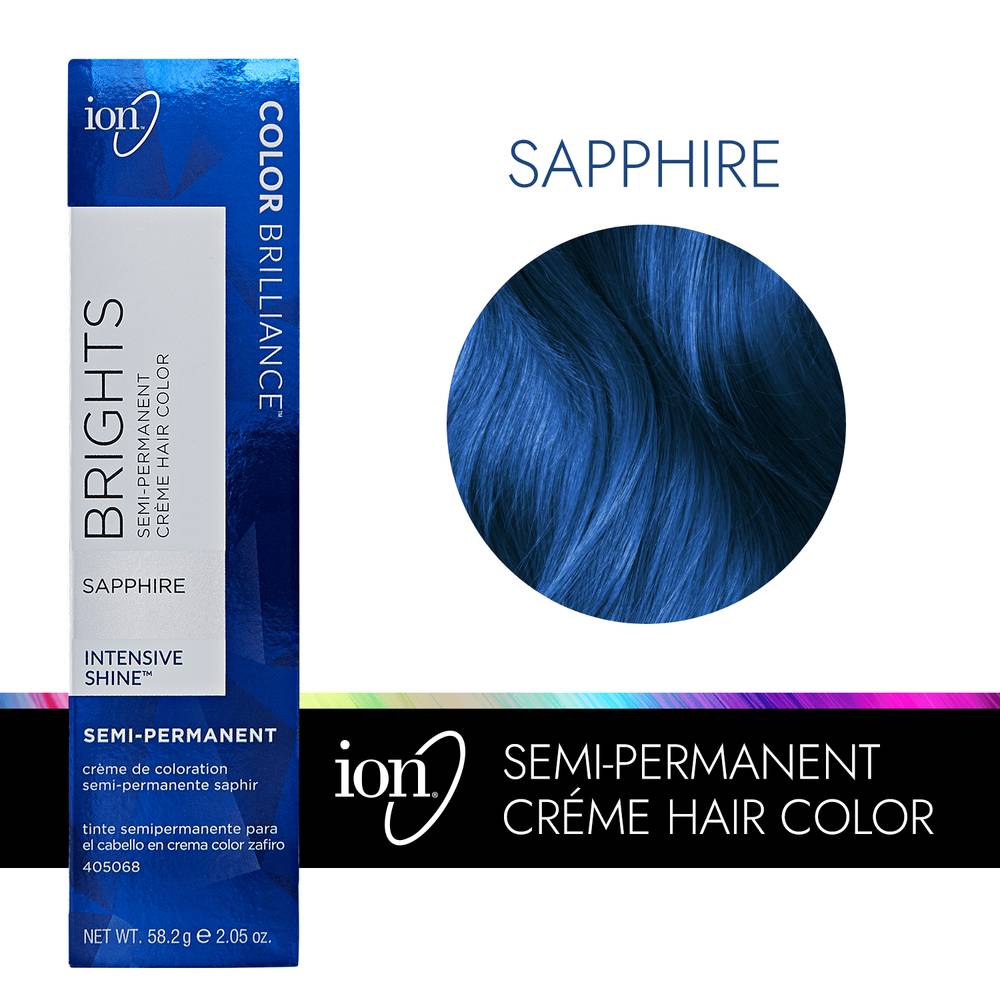 iON Semi Permanent Hair Color, Sapphire (2.05 oz)
