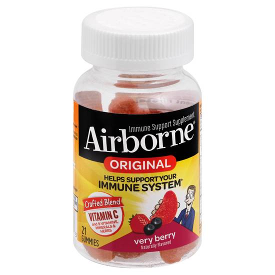 Airborne Original Mix Berry Immune Support Gummies (21 ct)