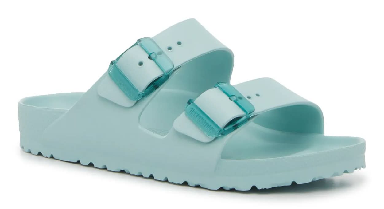 Birkenstock Arizona Essential Slide Sandal - Women's (Light Green Medium - EU 38 / US Women's 7-7.5 / Men's 5-5.5)