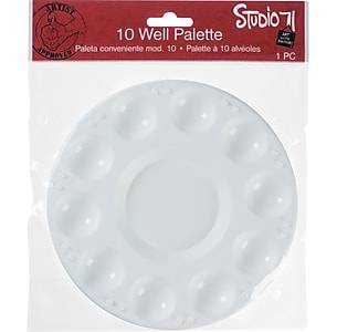 Darice Studio 71 Washable Palette, White (97784)
