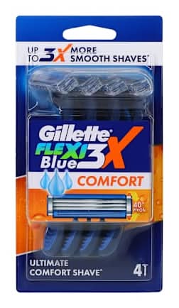 Gillette® Flexi Blue Comfort Blades 4-Pack