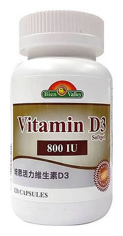 培恩活力維生素D3 800IU軟膠囊120粒
