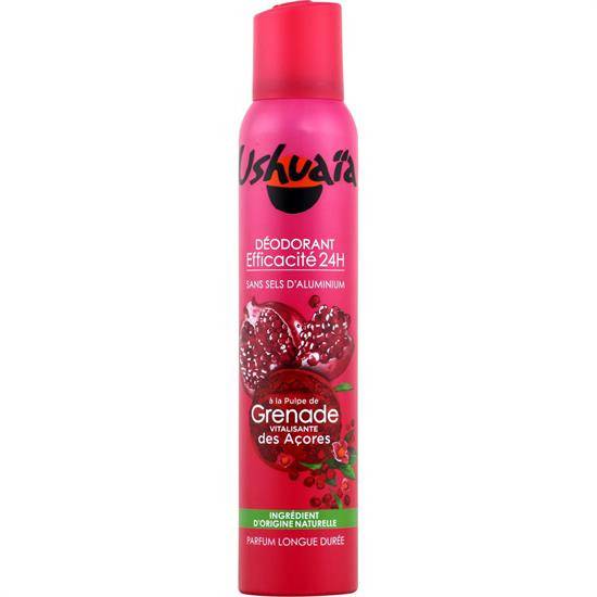 Déodorant 24h pulpe de grenade USHUAIA - le spray de 200mL