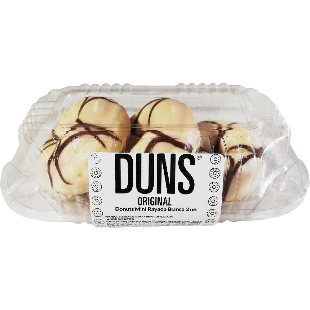 Duns donuts mini rayada blanca (3 un)