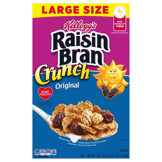 Raisin Bran Kellogg's Crunch Breakfast Cereal Original