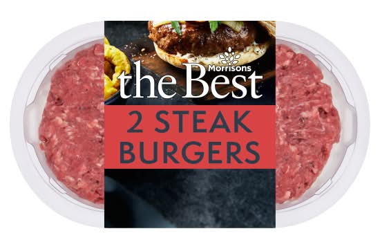 Morrisons The Best Steak Burger (2 pack)