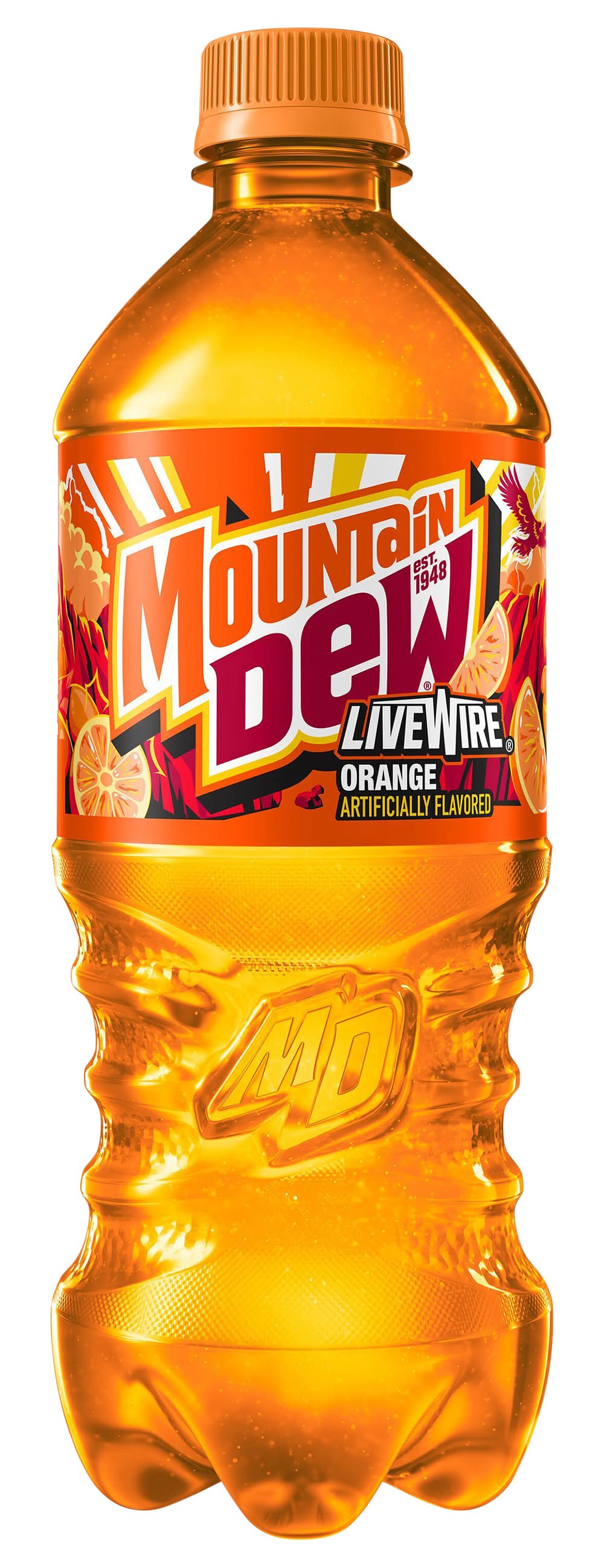 Mountain Dew Live Wire Sparked Soda, Orange (20 fl oz)