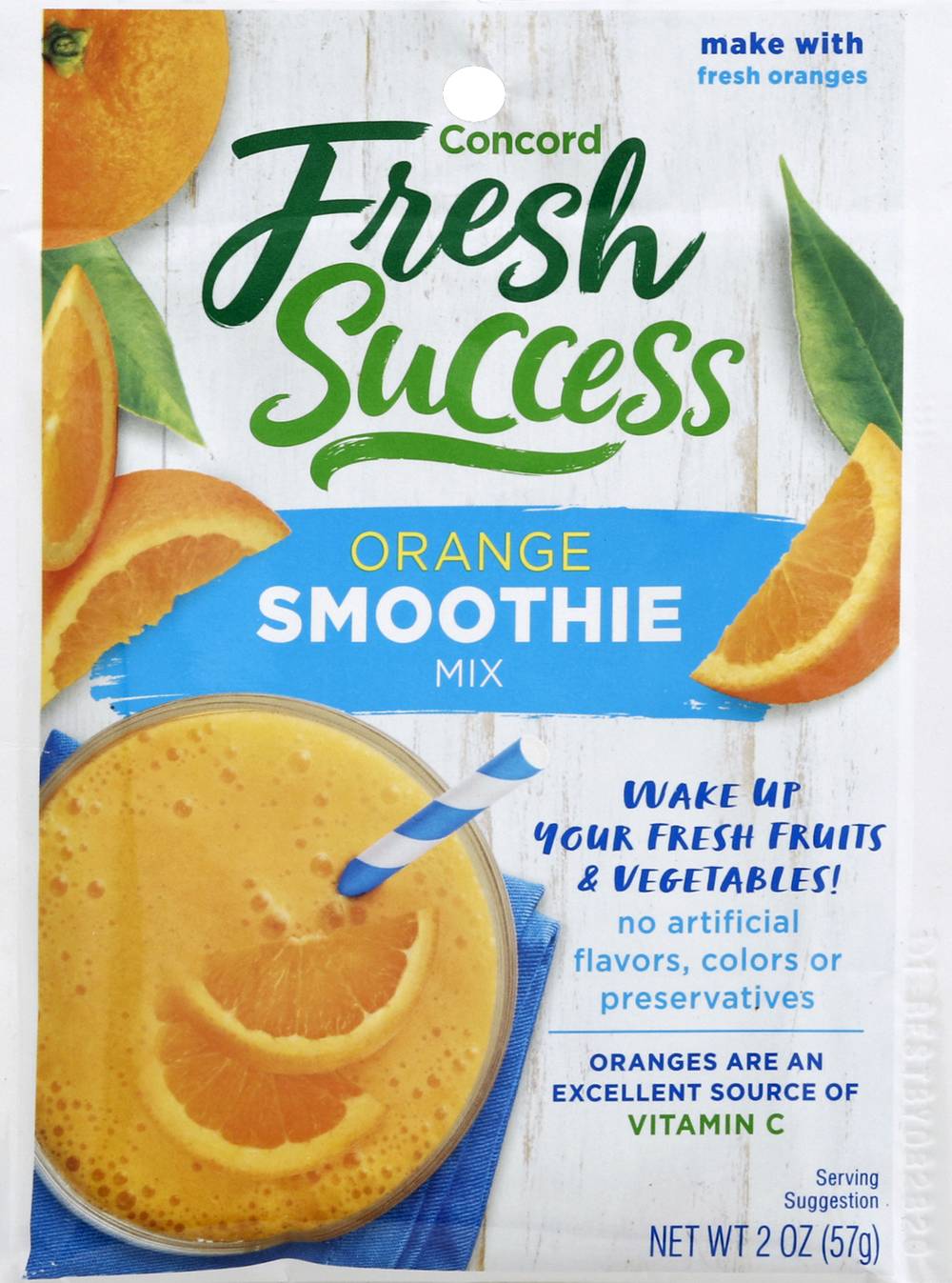 Concord Fresh Success Smoothie Mix Juice, Orange (2 oz)