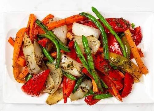 Grilled fresh Seasonal Vegetables with Thyme and Garlic