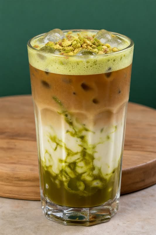 Pistachio Iced Latte