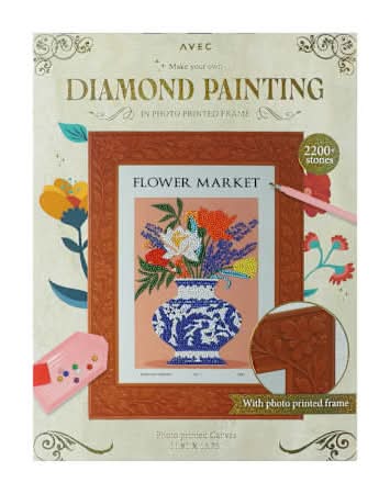 Make Your Own Diamond Painting Set Flower Market