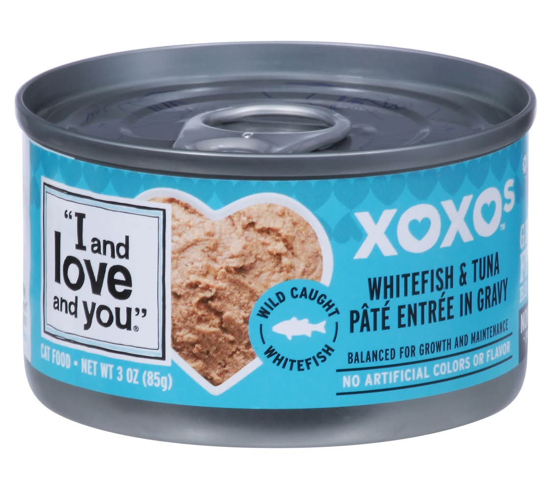 I and love and you Xoxos Pate in Gravy Cat Food, Whitefish & Tuna (3 oz)