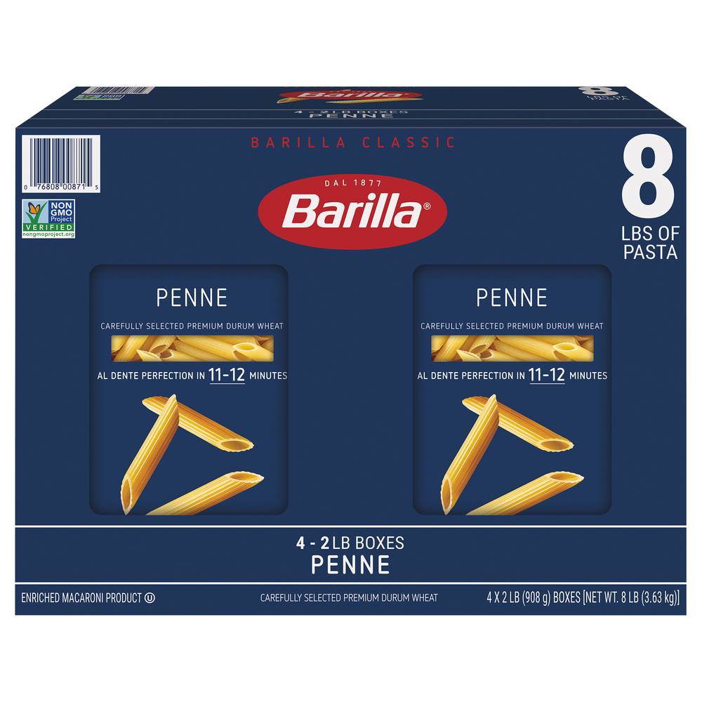 Barilla Penne Pasta (2 lbs, 4 ct)