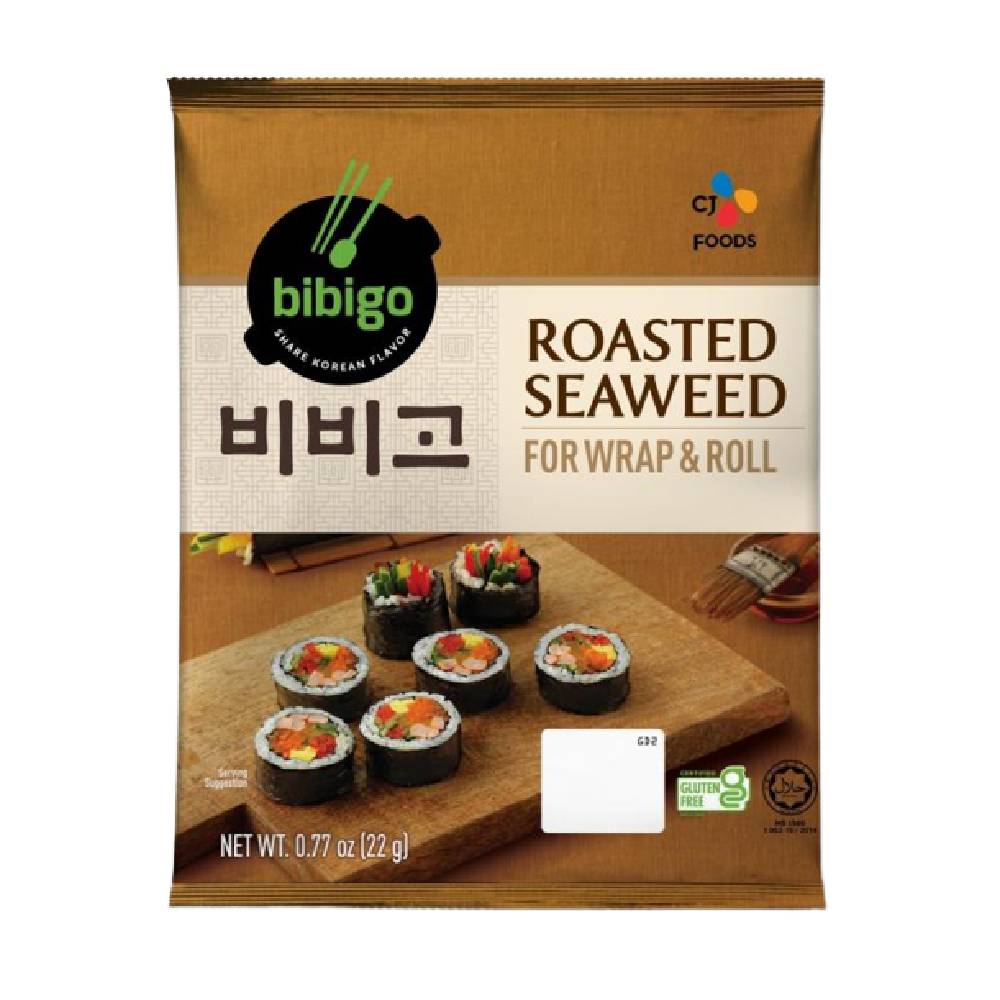 CJ Foods Bibigo Roasted Seaweed For Wrap and Roll (22g)
