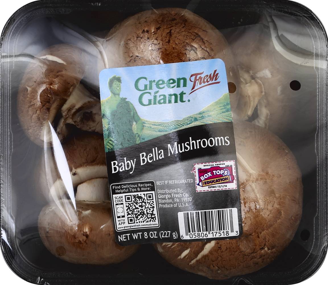 Green Giant Fresh Baby Bella Mushrooms (8 oz)